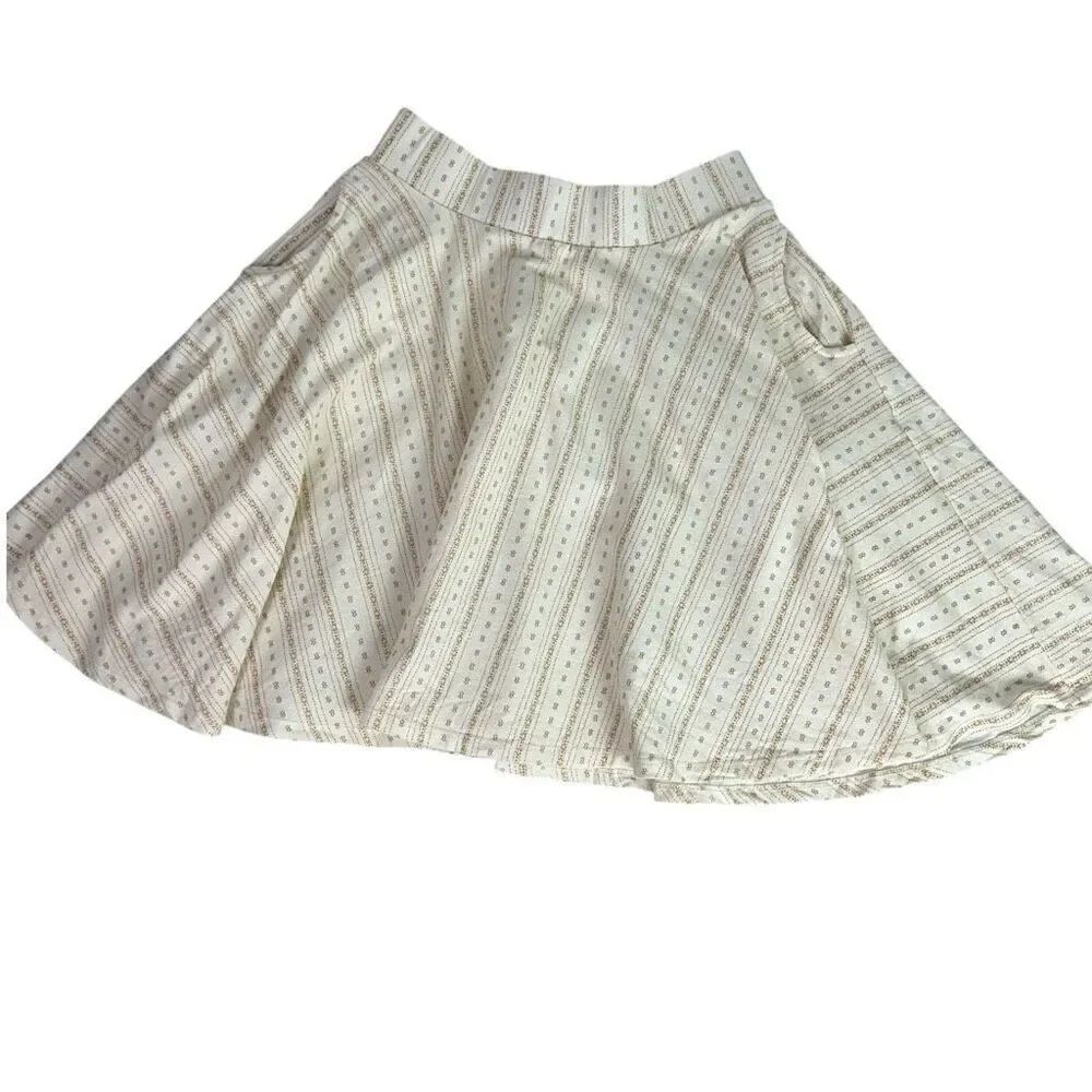 Remie Girl Skirt size 10 Cream Gold